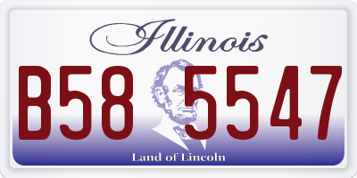 IL license plate B585547