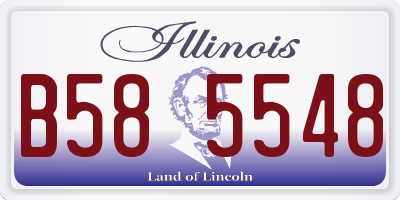 IL license plate B585548