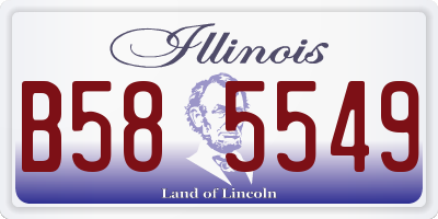 IL license plate B585549