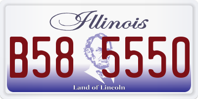 IL license plate B585550