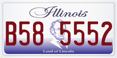 IL license plate B585552