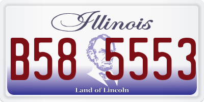 IL license plate B585553
