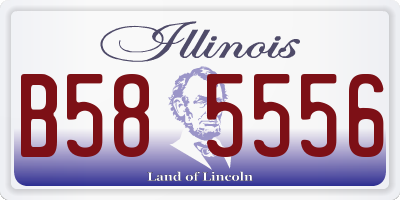 IL license plate B585556