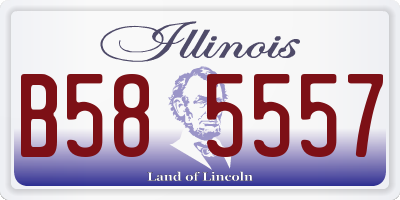 IL license plate B585557