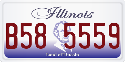 IL license plate B585559