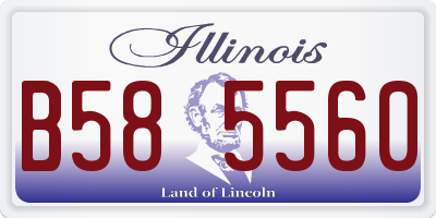 IL license plate B585560