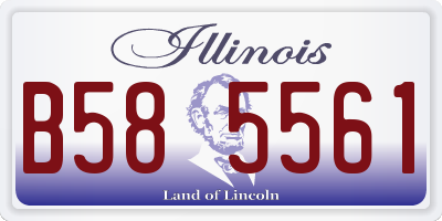 IL license plate B585561