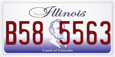 IL license plate B585563