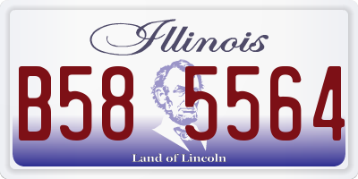 IL license plate B585564