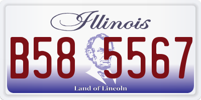 IL license plate B585567