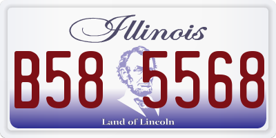 IL license plate B585568