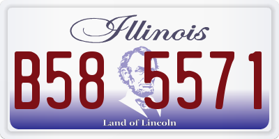 IL license plate B585571