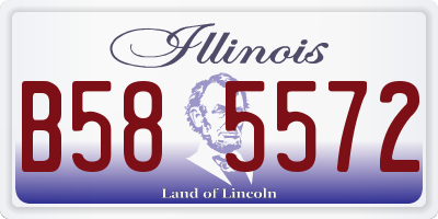 IL license plate B585572