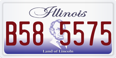 IL license plate B585575