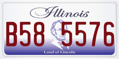 IL license plate B585576