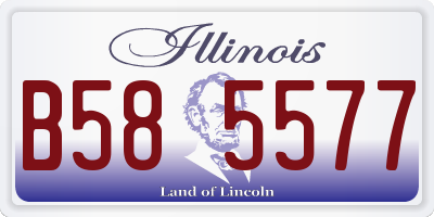 IL license plate B585577