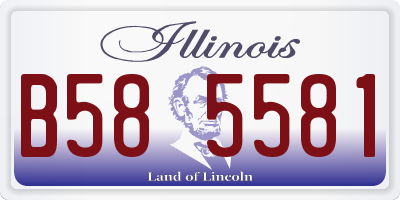 IL license plate B585581
