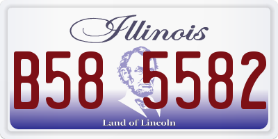 IL license plate B585582