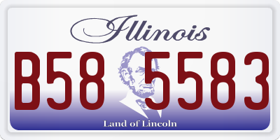 IL license plate B585583