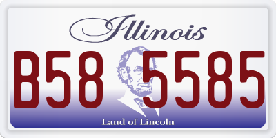 IL license plate B585585