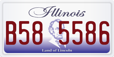 IL license plate B585586