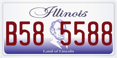 IL license plate B585588