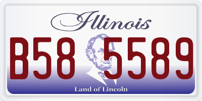 IL license plate B585589