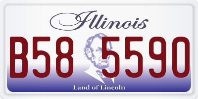 IL license plate B585590