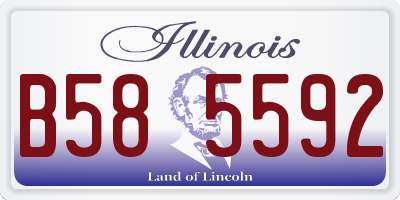 IL license plate B585592