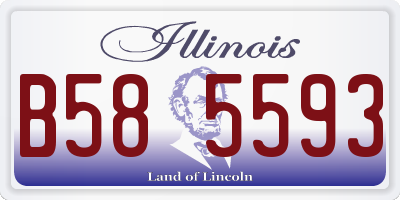 IL license plate B585593