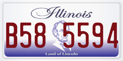IL license plate B585594