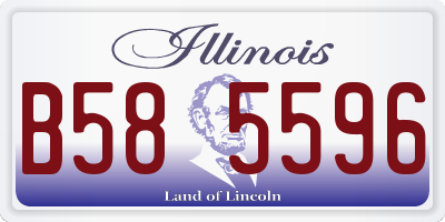 IL license plate B585596