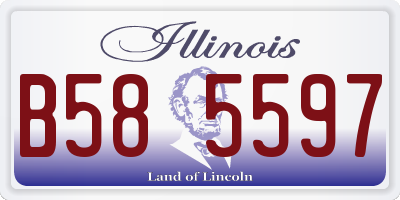 IL license plate B585597