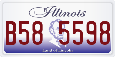 IL license plate B585598