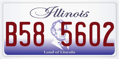 IL license plate B585602