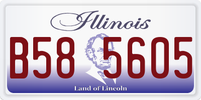 IL license plate B585605