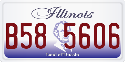 IL license plate B585606