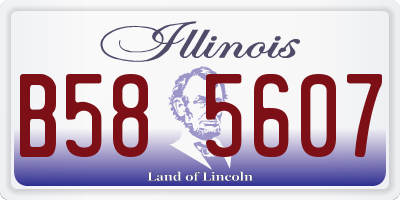 IL license plate B585607