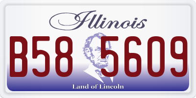 IL license plate B585609