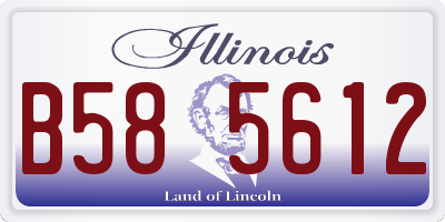 IL license plate B585612