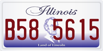 IL license plate B585615