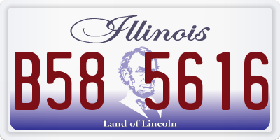 IL license plate B585616