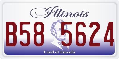 IL license plate B585624