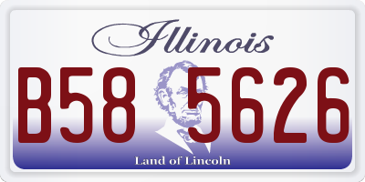 IL license plate B585626