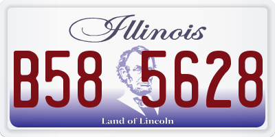IL license plate B585628