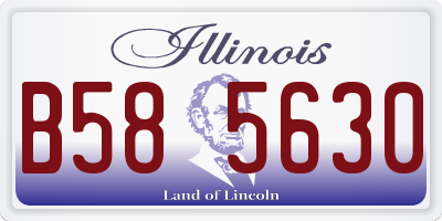 IL license plate B585630
