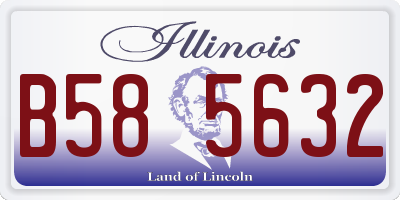 IL license plate B585632