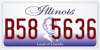 IL license plate B585636