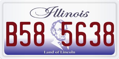 IL license plate B585638