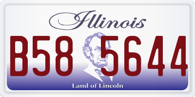 IL license plate B585644
